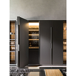 Кухонный гарнитур из дерева и камня с раздвижными дверцами OPERATING COLUMN 2.0 Dada Engenereed Kitchen варинант исполнения - 7 | Loft Concept в Москве