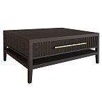 Кофейный стол Primo с двумя ящиками Темный орех варинант исполнения - 8 | Loft Concept в Москве