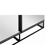 Двухдверный шкаф с зеркальными дверцами Strict Lines варинант исполнения - 3 | Loft Concept в Москве