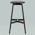 Черный барный стул Knopper варинант исполнения - 3 | Loft Concept в Москве