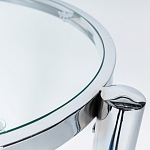 Приставной столик со стеклянной столешницей Deimos варинант исполнения - 2 | Loft Concept в Москве