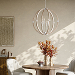 Подвесной светильник из дерева в форме сферы Eco Light варинант исполнения - 4 | Loft Concept в Москве