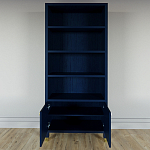 Книжный Стеллаж Elsa Dreams Blue с задней стенкой варинант исполнения - 4 | Loft Concept в Москве