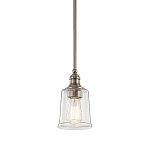 Подвесной светильник со стеклянным плафоном в форме колокола с эффектом пузырьков Kichler варинант исполнения - 1 | Loft Concept в Москве