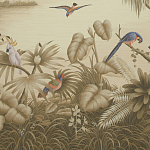 Обои ручная роспись Le Brésil Amarelo Sepia варинант исполнения - 1 | Loft Concept в Москве