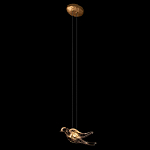 Подвесной светильник с прозрачной стеклянной птичкой Serip Voa варинант исполнения - 3 | Loft Concept в Москве