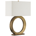 Настольная лампа с корпусом в форме кольца и прямоугольным абажуром French Ring варинант исполнения - 6 | Loft Concept в Москве