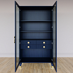 Дизайнерский шкаф витрина Elsa Dreams Blue с 4-мя ящиками варинант исполнения - 5 | Loft Concept в Москве