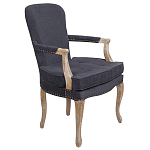 Кресло Aubrey Classical Armchair dark grey velour варинант исполнения - 1 | Loft Concept в Москве