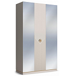 Шкаф трёхдверный с 2-мя зеркальными дверками Satin Furniture варинант исполнения - 1 | Loft Concept в Москве