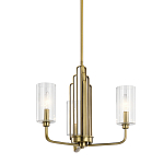  Люстра с прозрачными рифлеными цилиндрическими плафонами Kichler варинант исполнения - 1 | Loft Concept в Москве