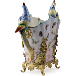 Ваза фарфоровая с попугаями Ferra варинант исполнения - 3 | Loft Concept в Москве