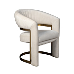 Полукресло Valbonne Chair cream velour варинант исполнения - 2 | Loft Concept в Москве