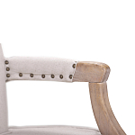 Кресло Aubrey Classical Armchair beige flax варинант исполнения - 4 | Loft Concept в Москве