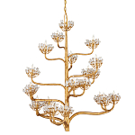 Люстра золотая в виде растения Golden Flower Glade варинант исполнения - 3 | Loft Concept в Москве