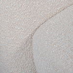 Кресло без подлокотников с обивкой из белой ткани букле Pacification варинант исполнения - 5 | Loft Concept в Москве