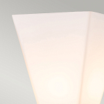 Бра для ванных комнат с матовым черным основанием и белым стеклянным плафоном трапециевидной формы Elstead Lighting варинант исполнения - 2 | Loft Concept в Москве