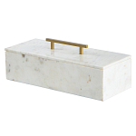 Шкатулка из белого мрамора Save Time варинант исполнения - 1 | Loft Concept в Москве