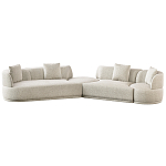 Угловой диван Calypso с поворотным механизмом и пуфом   варинант исполнения - 1 | Loft Concept в Москве