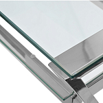 Стол письменный с прозрачной столешницей Corporate Identity варинант исполнения - 2 | Loft Concept в Москве