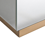 Столик журнальный зеркальный с золотым декором Gold Painted Mirror Table варинант исполнения - 2 | Loft Concept в Москве