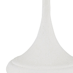 Настольная лампа с декором в виде белого цветка магнолии на каркасе и черным абажуром White Magnolia варинант исполнения - 1 | Loft Concept в Москве