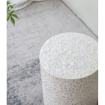 Приставной столик с рисунком из раковин устриц Bone Inlay варинант исполнения - 7 | Loft Concept в Москве