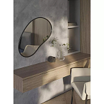 Зеркало асимметричной формы Oval Light Reflection варинант исполнения - 3 | Loft Concept в Москве
