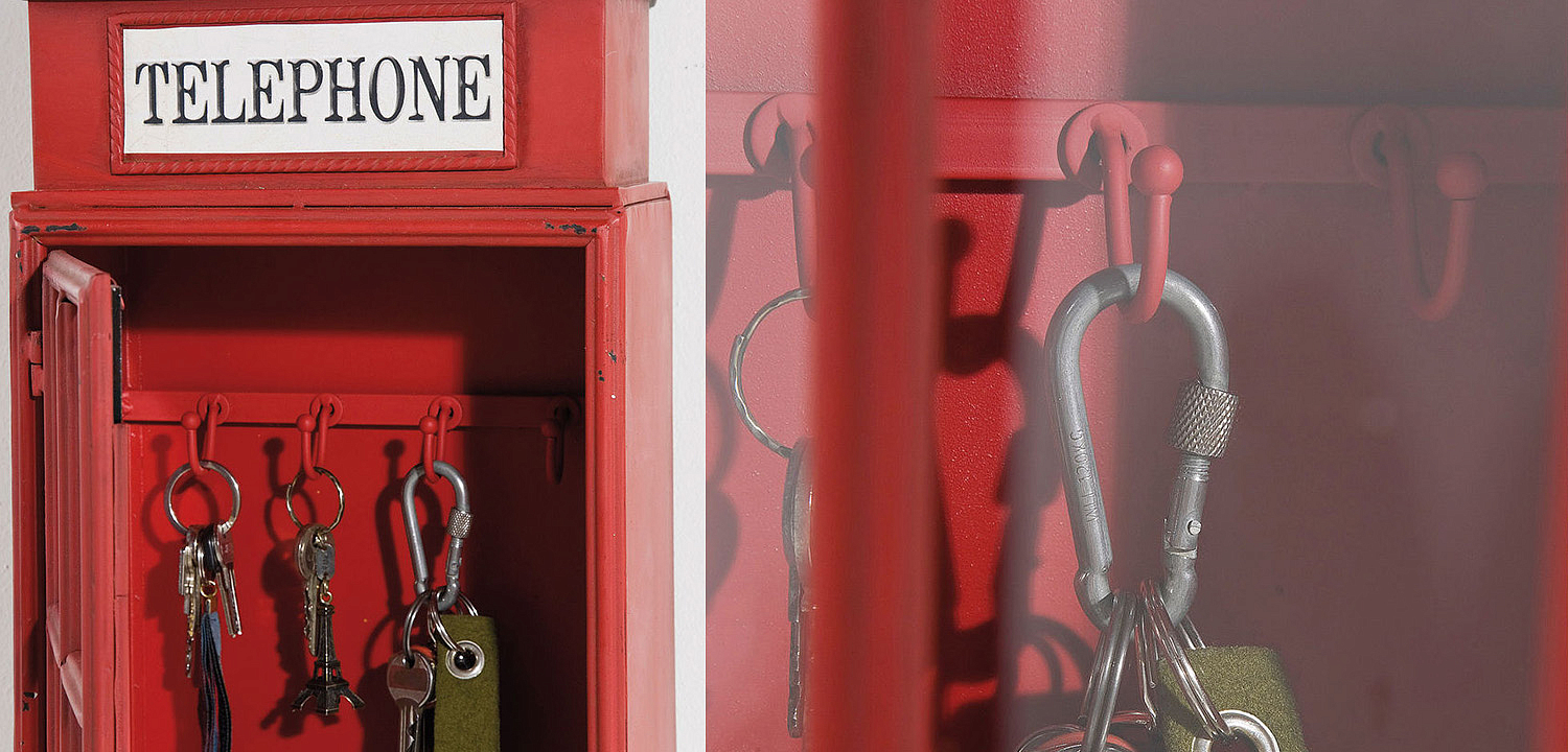 Ключница Red Telephone Box - Loft-Concept в Москве