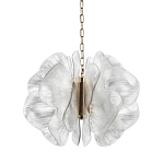 Люстра с крупными рельефным декором в виде лепестков 60 см Ethereal Bloom варинант исполнения - 1 | Loft Concept в Москве