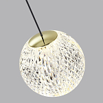 Подвесной светильник с прозрачным рифленым плафоном в форме шара Crystal Globule варинант исполнения - 6 | Loft Concept в Москве