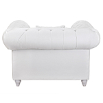 Кресло низкое с мягкой обивкой из велюра на 4-х ножках из массива березы Sophie Armchair white варинант исполнения - 3 | Loft Concept в Москве