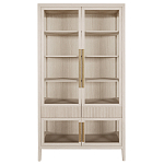 Витрина Primo со стеклянными фасадами и 2 ящиками Светлый дуб варинант исполнения - 7 | Loft Concept в Москве