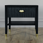 Прикроватная тумбочка с ящиком Elsa Dreams Black варинант исполнения - 5 | Loft Concept в Москве