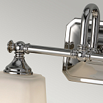 Бра для ванных комнат с квадратными матовыми плафонами на основании цвета хром Feiss варинант исполнения - 3 | Loft Concept в Москве