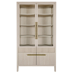 Витрина Primo со стеклянными фасадами и буфетом шпон Светлый дуб варинант исполнения - 1 | Loft Concept в Москве