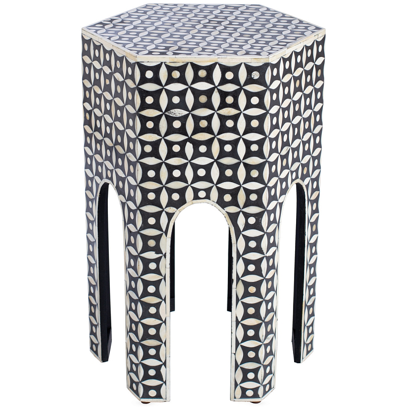  BONE INLAY ARCHES TABLE  ivory (   )   | Loft Concept 