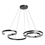 Люстра подвесная светодиодная в виде волнообразной ленты Ribbon Vortex варинант исполнения - 2 | Loft Concept в Москве