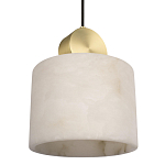 Подвесной светильник с круглым мраморным плафоном Marble square варинант исполнения - 5 | Loft Concept в Москве