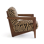 Кресло с обивкой из шенилла с тигровым принтом Tiger Chair варинант исполнения - 2 | Loft Concept в Москве