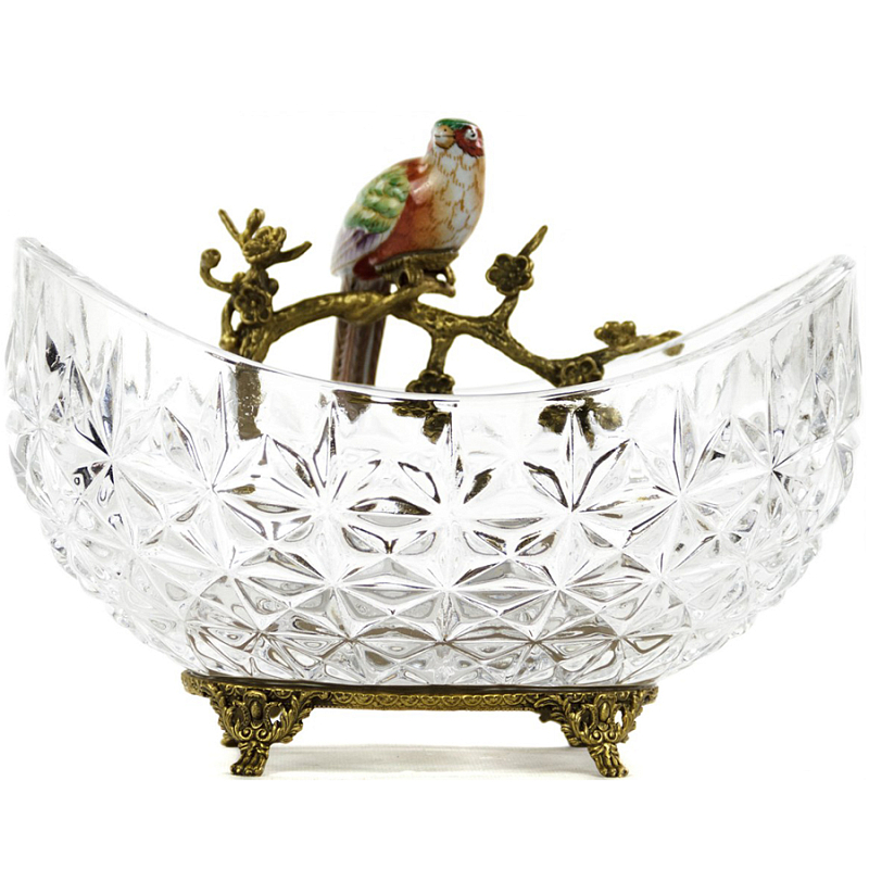  Transparent Bowl with Bird  (Transparent)    | Loft Concept 