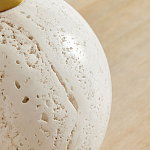 Настольная лампа на круглом основании из натурального камня Bartolomeo варинант исполнения - 1 | Loft Concept в Москве