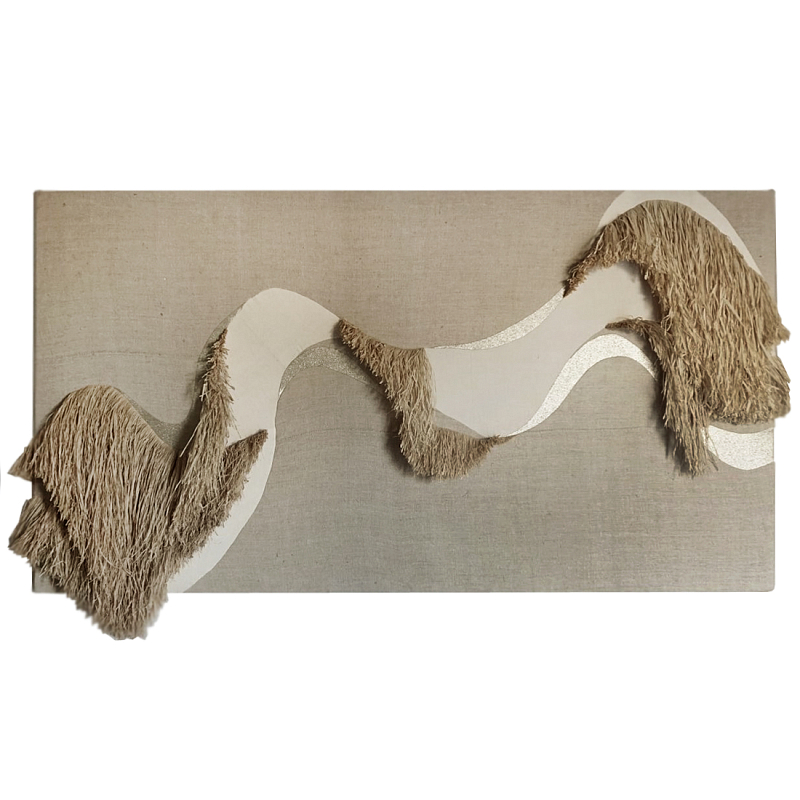 Декор настенный в Эко стиле Малибу wall panel Malibu Abstraction Коричневый Бежевый в Москве | Loft Concept 