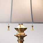 Торшер цвета латунь с белым текстильным абажуром Feiss варинант исполнения - 5 | Loft Concept в Москве