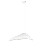 Подвесной светильник с асимметричным волнообразным абажуром и фактурной бахромой по краю Tactile Line варинант исполнения - 2 | Loft Concept в Москве