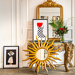 Зеркало-солнце круглое с золотыми с лучами Rays of Peace варинант исполнения - 3 | Loft Concept в Москве