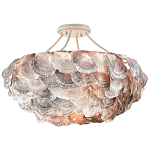 Потолочный светильник с каскадным абажуром из ракушек Sea Ravens варинант исполнения - 2 | Loft Concept в Москве