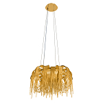 Люстра подвесная круглая с изогнутыми металлическими дугами и ниспадающими цепочками 65 см Atlantis Chain варинант исполнения - 4 | Loft Concept в Москве