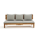 Садовый диван-трансофрмер Kate серый варинант исполнения - 5 | Loft Concept в Москве