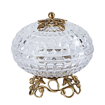 Конфетница из прозрачного рельефного стекла Eden Garden варинант исполнения - 9 | Loft Concept в Москве